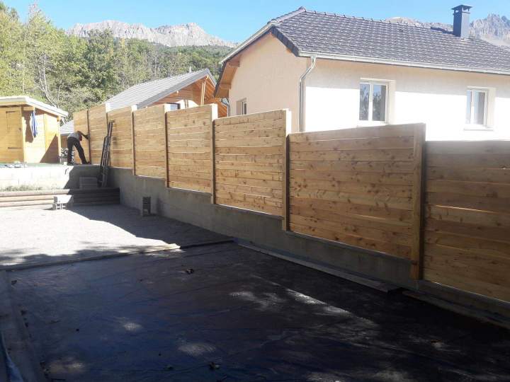 Clôture en bois Gap